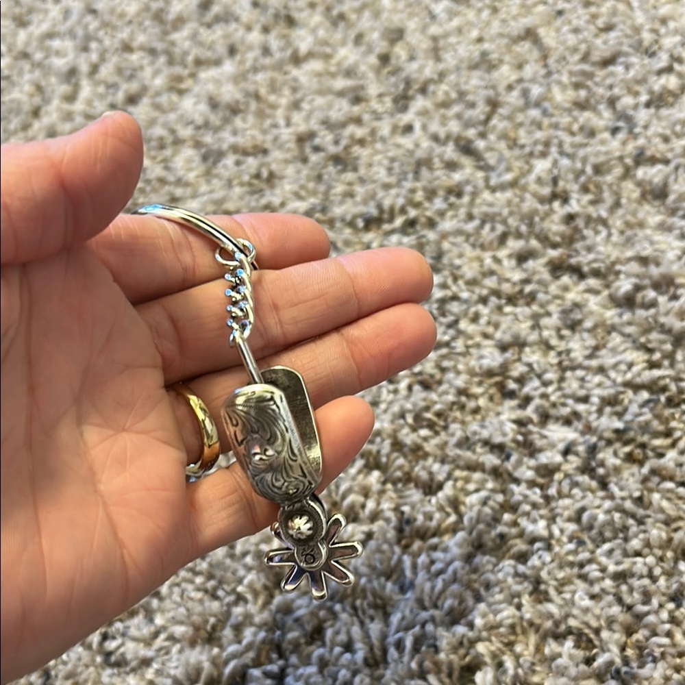 Silver Keychain with Spur